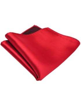 schönes gewebtes TigerTie Designer Satin Seideneinstecktuch in Uni einfarbig - Tuch 100 % Seide