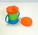 Produktbild Tupperware Kinder Trinklerntasse 200 ml Blau Grün Orange Schnabelbecher Baby+exra Silikondeckel
