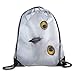 Produktbild gthytjhv Rucksack mit Kordelzug Sporttasche Travel Backpack, Lone Tree, Ladies Bag for Women Men Adults Black 3 Lightweight Unique 16.9x14.2