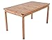 Produktbild Ambientehome Gartentisch Tisch Massivholz Esstisch EVJE, braun, ca. 135 x 77cm