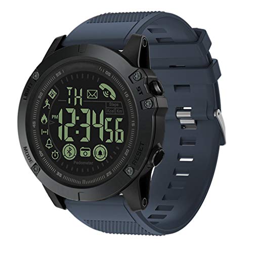 Preisvergleich Produktbild JIEGEGE Hochwertige Smartwatch, Herren Fitness Tracker, Wasserdichter Bluetooth Sport Schrittzähler, Multifunktion, Ultra Long Life Akku, Für Android Und IOS
