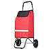Produktbild LXY Leben Einkaufswagen Falten Einkaufswagen Trolley Auto Alten Kleinen Anhänger Tragbaren Trolley Fahrer Schieben Gepäckwagen Handwagen
