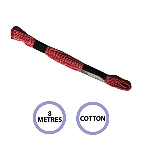 100x8m Stickgarne in verschiedenen Farben von Kurtzy TM - 2