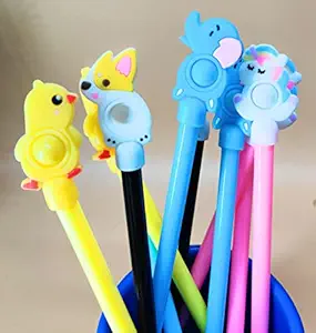 Tera13 Cartoon Character pop it Pen for Kids Stylish Pen Pen for Girls pop it Pen for Kids Stylish Pen Return Gift Birthday Party (10 Piece)