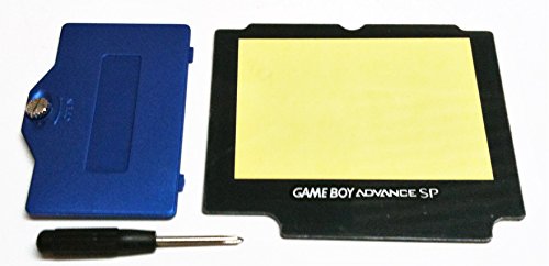 Classic Game Source Inc. Blue Game Boy Advance SP Replacement Battery Cover + Screen