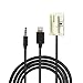 Produktbild EX1 3,5mm AUX und Lightning Steckverbinder Audio MP3 Musik Aufladekabel für Citroen Peugeot 307 408 mit Siemens VDO / RD4 / RD45 / RD43 Autoradio