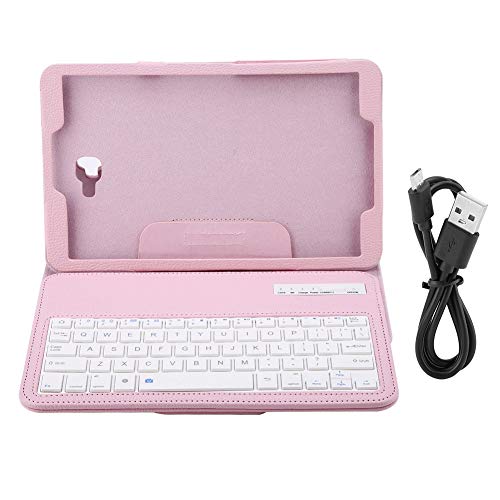 Zerone - Funda con Teclado para Samsung Tab A 10.1 T580, 3 en 1, Piel sintética, con Teclado inalámbrico Bluetooth