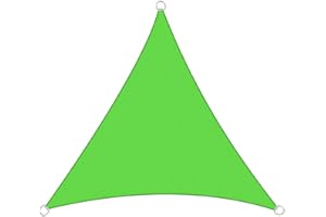 GREEN BAY Greenbay Triangle Anti-UV Sun Shade Sail Outdoor Patio Party Sunscreen Canopy Sunsail 3x3x3m Light Green