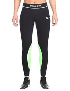 Smilodox Damen Kompressionsleggings Leggings Neon Style