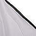 Beard Apron Gather Cloth Bib Facial Hair Trimmings Catcher Cape Sink White/Black - White, 70mm