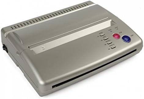 Hommii Tattoo Transfer Copier Paper Printer Machine, Thermal Stencil Maker, for Temporary and Permanent Tattoos, UK Plug (Silver)