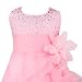 YIZYIF Baby Toddlers Girls Sleeveless Tutu Layered Flower Dress Birthday Party Baptism Dress Pink 3 Years