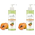 Biotique Papaya Deep Cleanse Face Wash | Gentle Exfoliation | Visibly Glowing Skin | 100% Botanical Extracts| Suitable for All Skin Types | 200ml (Pack of 2)