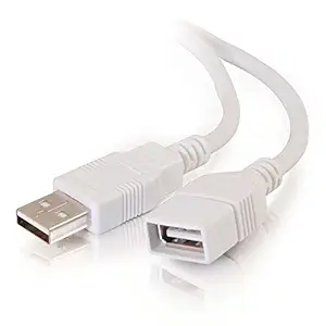 C2G/Cables to Go 19003 USB Extension Cable - USB 2.0 A Male to A Female Extension Cable, White (3.3 Feet/1 Meter)