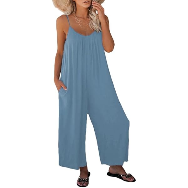 Salopette Donna Estiva Oversize - Stampa Floreale, Senza Maniche, Boho Chic - Foto 5