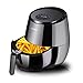 Produktbild AIGEREK Digitale Airfryer 3,5 L (1500 Watt, Heißluftfritteuse, ohne Öl, für 4~5 Personen) schwarz mit Antihaft-beschichtetem Frittier-Korb und Touchscreen (AC 240 V)