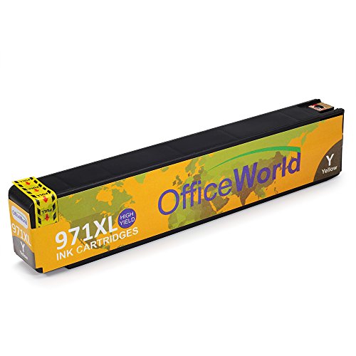 OfficeWorld Kompatible Patronen Ersatz für 970XL 971XL Druckerpatrone Hohe Kapazität mit Neuer Aktualisierter Chips für Officejet Pro X451dn X451dw X476dn X476dw X551dw X576dw - 7