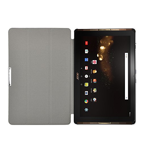 Acer Iconia Tab 10 A3-A40 hülle ,IVSO® Ultra Schlank Superleicht Ständer Slim Leder zubehör Schutzhülle für Acer Iconia Tab 10 A3-A40 Tablet PC Tablet-PC perfekt geeignet (Für Acer Iconia Tab 10 A3-A40, Golden) - 6