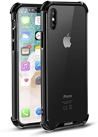 iPhone X Case, Ubittek Protective Case Hard PC Cover, Ultra Lightweight [TPU Crystal Clear] Anti-Scratch Reinforced Corner Protection Bumper Case For iPhone X