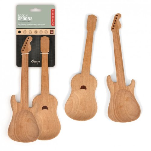 Preisvergleich Produktbild Rockin Spoons - Gitarren Salatbesteck