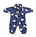 RP01 CozyBear Blue Sheep Fleece Romper Suit - age 12 to 18 months