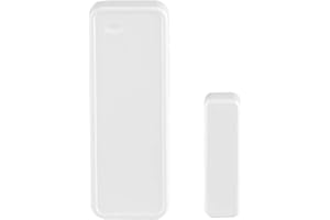 Aiggend Detector de Apertura Wi-FI, Contacto magnético sin Contacto 433M-H-Z Puerta Sensor magnético Interruptor de la Puerta, no Necesita concentradores