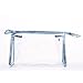 Velishy(TM) Clear PVC Plastic Zipper Travel Cosmetic Toiletry Bag