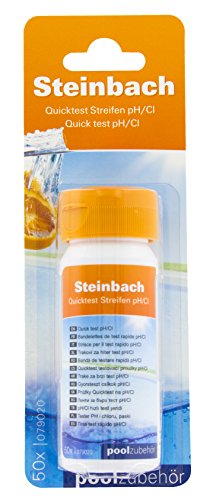Steinbach Poolchemie Quicktest Streifen für pH-Wert und freiem Chlor, 50 Stück - 2