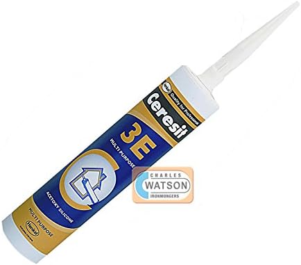310Ml Ceresit 3E White Multi Purpose Acetoxy Silicone Sealant Window Plumbing