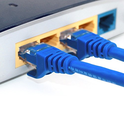 Vococal® 30m RJ45 Cat5e Ethernet LAN Netzwerk Ethernet-Kabel für PC Internet Router, Blau - 3