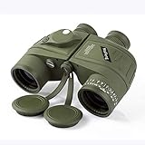 ◆ Binoculares con telémetro y brújula: binoculares de visión nocturna con brújula incorporada para la ubicación de la dirección, con un telémetro interno para calcular la distancia y el tamaño del objeto en el ocular izquierdo directamente. Brinda el brillo máximo de la imagen incluso en condiciones de poca luz .