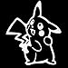 Produktbild SUPERSTICKI® Pokemon Go Pokemon Pikachu Aufkleber Decal Hintergrund/Maße in inch Vinyl Sticker|Cars Trucks Vans Walls Laptop|White |5.5 in|CCI438