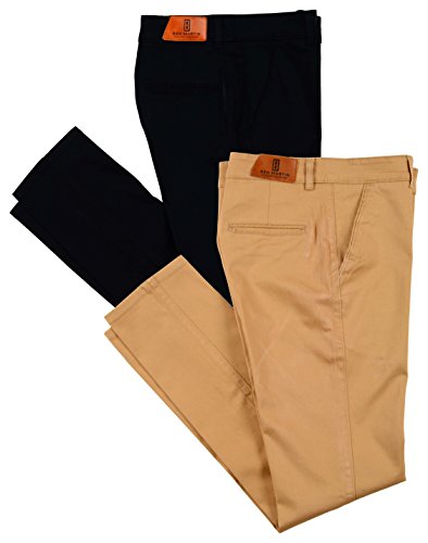 Ben Martin Mens Regular Fit Cotton Trousers (Combo of 2) RS.1395 (72.00% Off) - Amazon