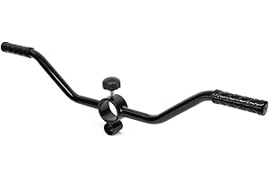 Yes4All Lat Blaster Bar for Weight Training Workout – Fits 1 inch Standard and 2 inch Olympic Bars – Support up to 300 lbs – T Bar Row Handle (Black)