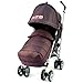 ZETA VOOOM - Hot Chocolate with Rain Cover + Deluxe 2in1 footmuff liner zip off padded Hot Chocolate