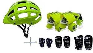 Jaspo Next -Gen Pro Junior Skates Combo (Skates+Helmet+Knee+Elbow+Wrist) Suitable for Age Upto 5 Years