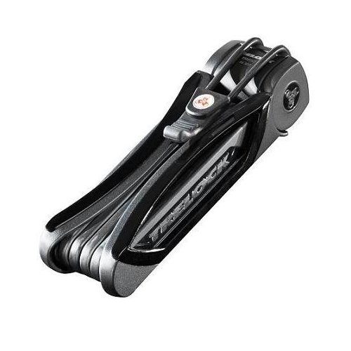 Trelock Faltschloss FS 300 Trigo 85cm mit Halter schwarz