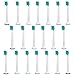 Produktbild 20 stk (5x4) E-Cron® Aufsteckbürsten, Kompatibel Ersatzbürsten für Philips Sonicare ProResults Mini und Diamond Clean. Passend an mehreren elektrischen Zahnbürsten von Philips.