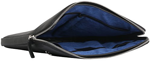 StilGut Sleeve Bellevue MacBook Sleeve aus echtem Nappa-Leder mit Innenfächern und Reißverschluss für Notebooks bis 12″ z.B. MacBook 12″, Schwarz - 6