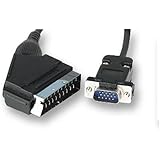 Câble péritel de 1,5 m de long vers connecteur SVGA VGA 15 broches HD PLUG 1,5 m