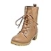 Produktbild Damen Stiefeletten Winter Gefüttert Combat Boots Worker Stiefel Schuhe DOLDOA