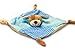 2 in 1 BABY FIRST KNOTTED COMFORTER BLANKIE and RATTLE - blue puppy dog