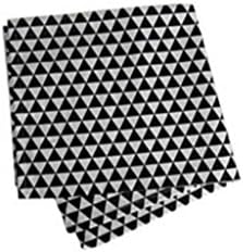 Liuyu Kitchen Home Napkin Cotton Mouth Cloth Black And White Lattice Folding Flowers Napkin Cloth Mouth Cloth 59 * 44cm ( Color : Black , Size : 1 Pcs )