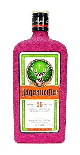 Preisvergleich Produktbild Jägermeister Kräuterlikör 0,7l 700ml (35% Vol) + 1x Hirschkopf Ausgießer Flaschenausgießer schwarz