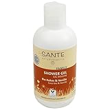 Vegano y sin gluten. SANTE - Gel de ducha de coco y vainilla orgánico - Vegano sin gluten -