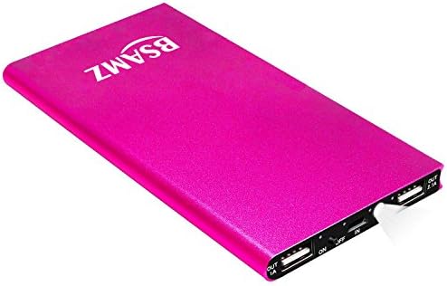 Universal Power Bank Charger,15000mah Double USB with LED Battery Charger,Ultra Slim Fashionable Portable Mobile Phone Charger for iPhone Samsung Galaxy HTC and Most Smart Phones(Red)