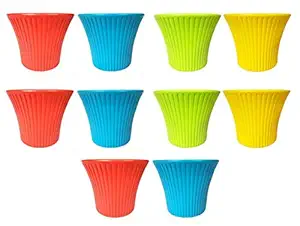 GTB Plant CONATINER Sunshine Pot 9.25 INCH Flower Pot Set of 10 PC