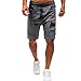 Produktbild Sport Shorts Herren Sommer Strand Sea Surfen Kurze Hose Boxing Badeshorts Bermuda Running Qmber Fitness Gym Jogging Lightweight Training Shorts Beiläufige elastische Feste Baggy Taschen(Gray,L)