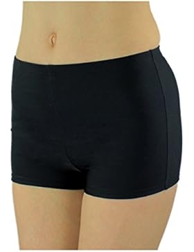 Aquarti Damen Badeshorts Hotpants Unifarben Gemustert
