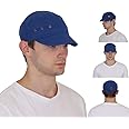 NEON ROCK Summer Men and Women Foldable & Breathable Cotton Pocket Cap for All Sports and Outdoor Activities, Easy to Carry (Free Size) (New Blue)